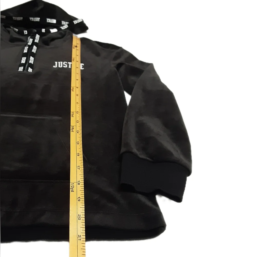 Justice Velvet Hoodie Girls Size 8